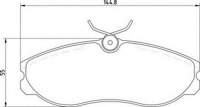 MAGNETI MARELLI 363710203037 -  Комплект тормозных колодок, дисковый тормоз